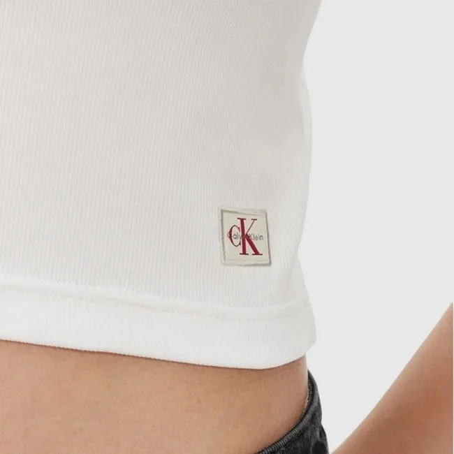 Camiseta Calvin Klein Blanca Mujer Camiseta Calvin Klein Blanca Mujer