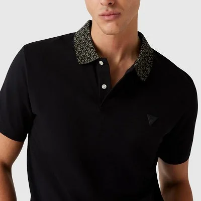 Polo Guess Negro Hombre 2