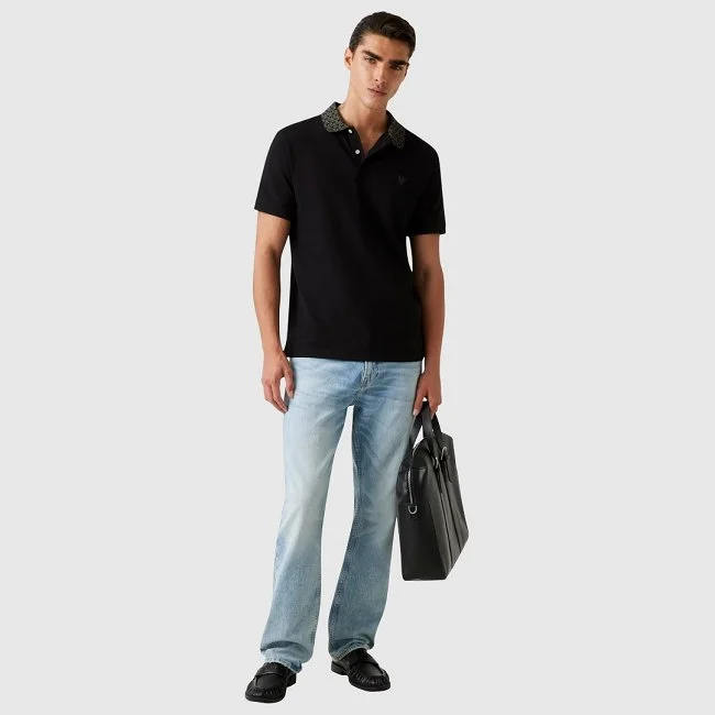 Polo Guess Negro Hombre Polo Guess Negro Hombre