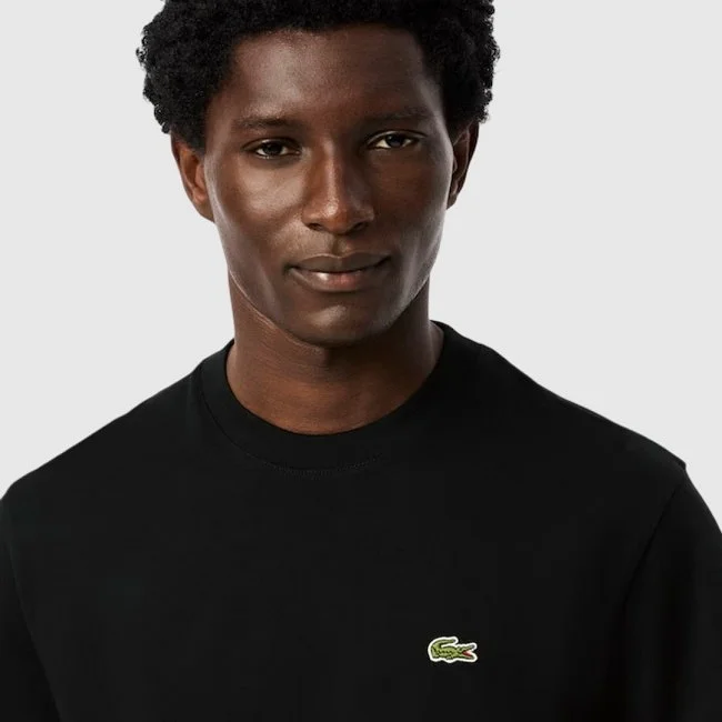 Camiseta Lacoste Negra Hombre