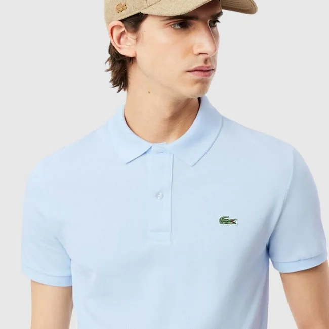 Polo Lacoste Azul Claro Hombre