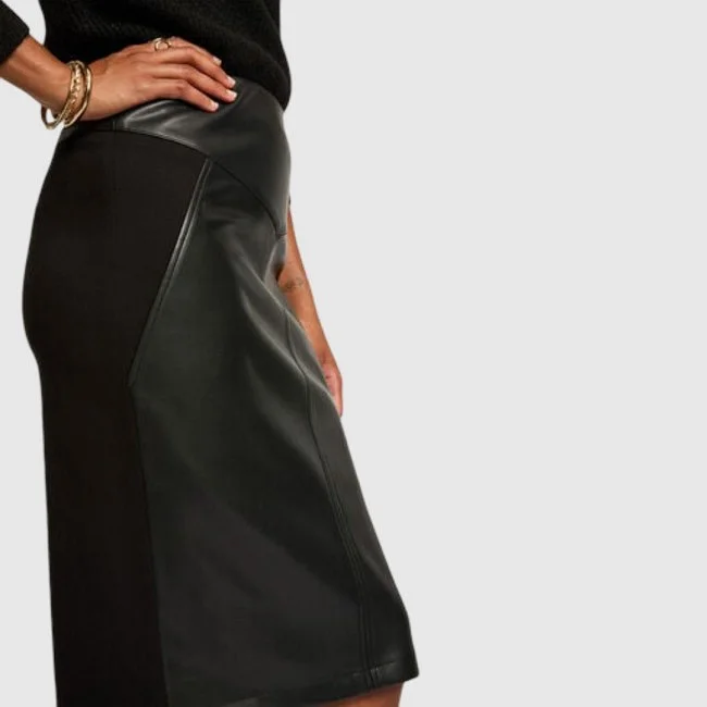 Falda Morgan Negra Mujer