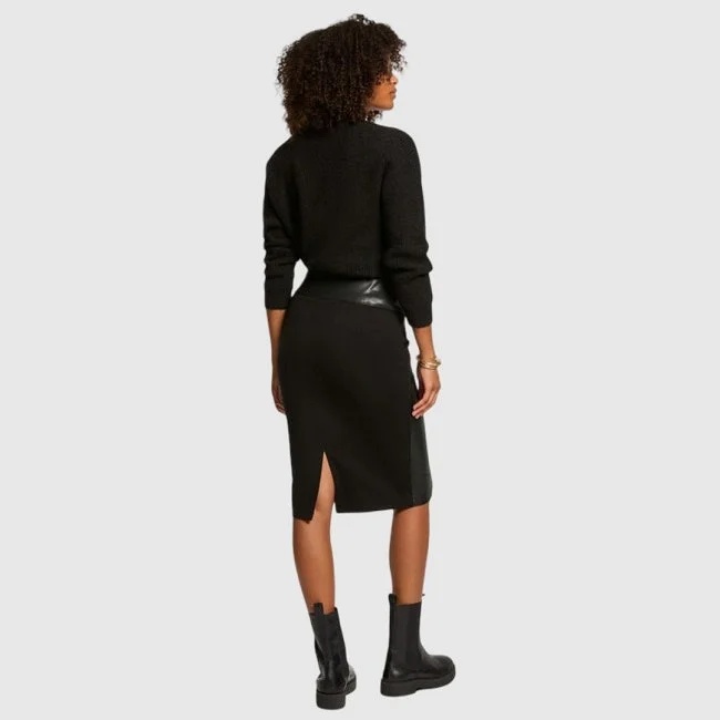 Falda Morgan Negra Mujer