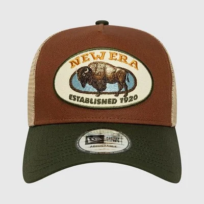 Gorra New Era Marrón y Verde 2