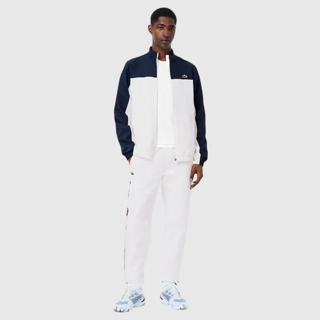 Chándal Lacoste Azul Marino y Blanco...