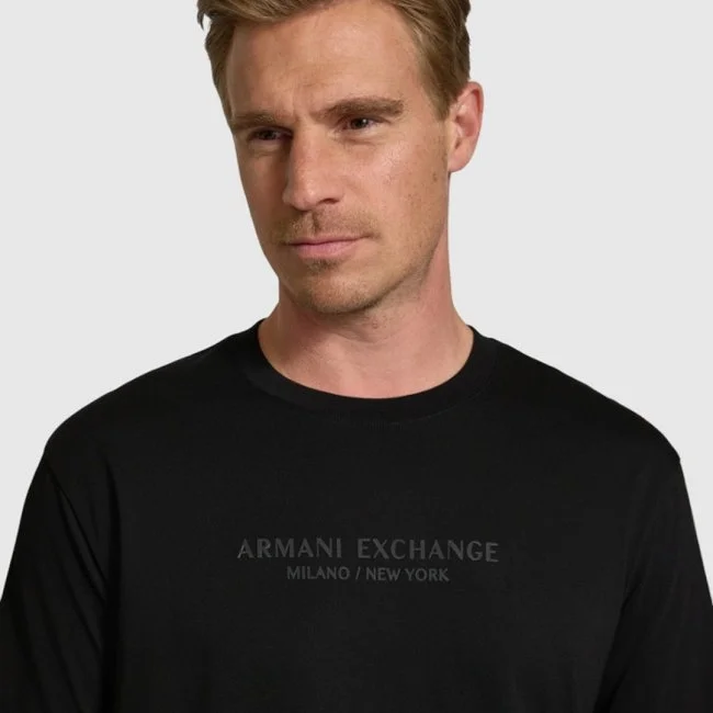 Camiseta Armani Exchange Negra Hombre