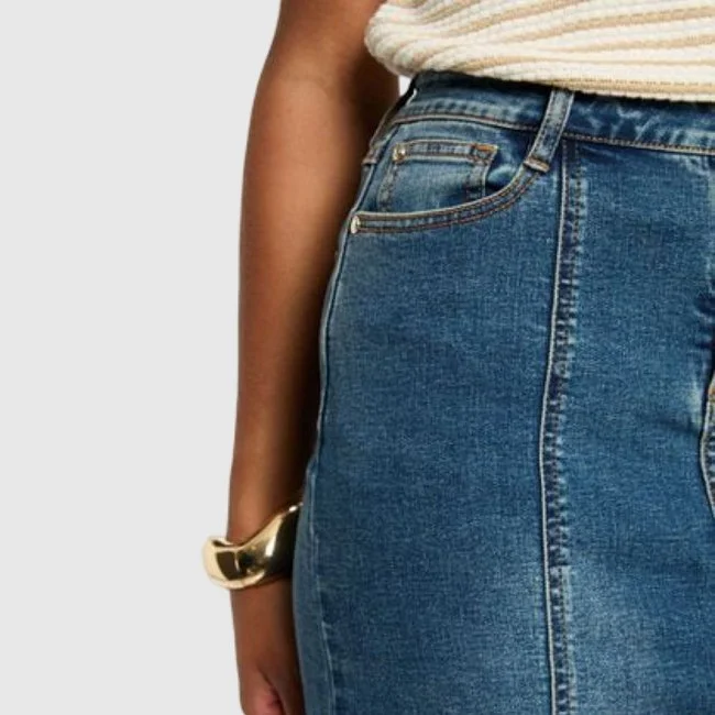 Falda Vaquera Morgan Mujer