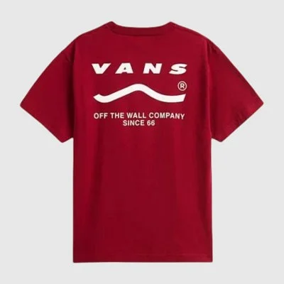 Camiseta Vans Burdeos Hombre 2