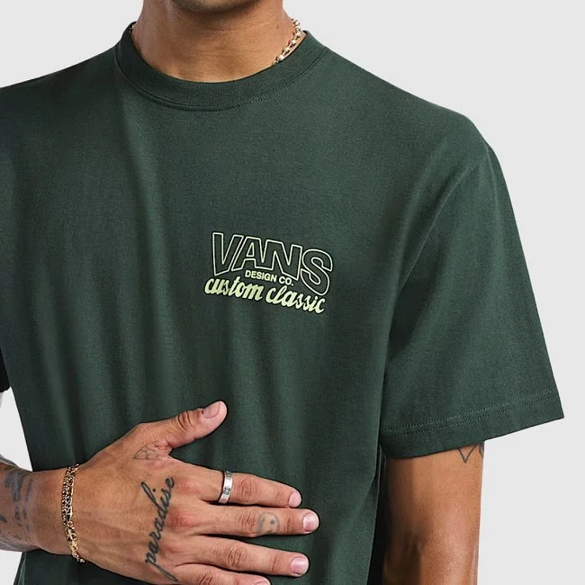 Camiseta Vans Verde Hombre