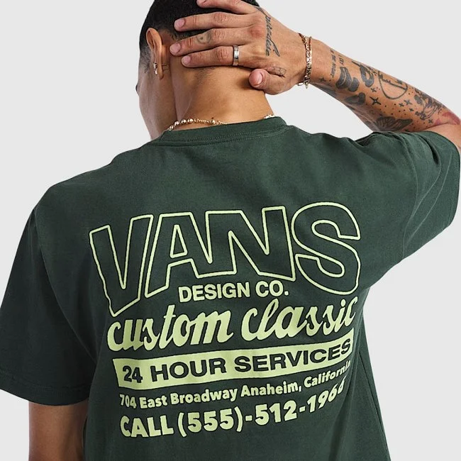Camiseta Vans Verde Hombre
