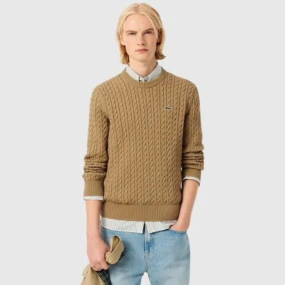 Jersey Lacoste Marrón Hombre