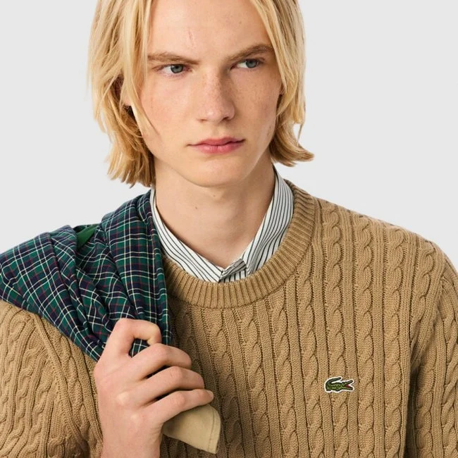 Jersey Lacoste Marrón Hombre