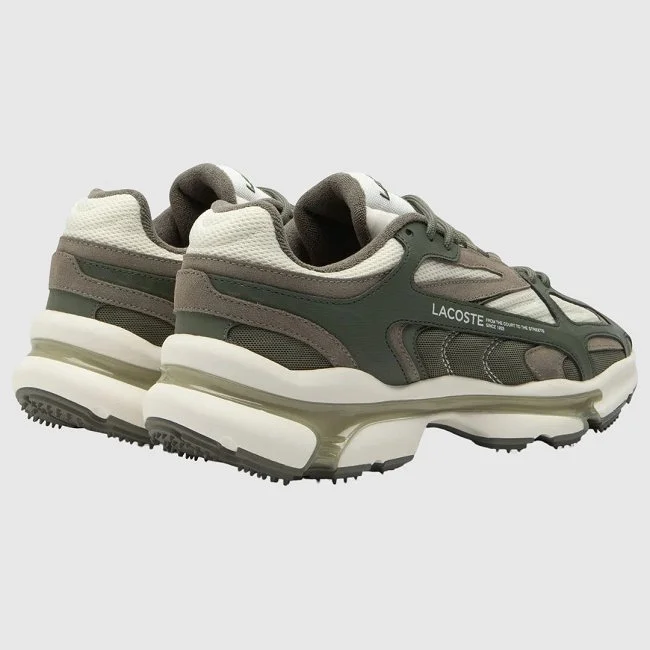 Zapatillas Lacoste Kaki y Blancas Hombre