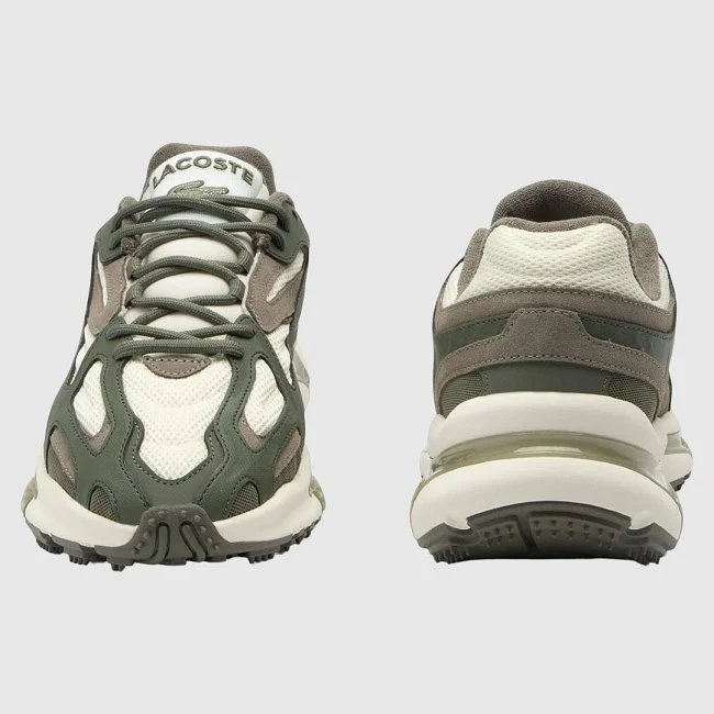 Zapatillas Lacoste Kaki y Blancas Hombre
