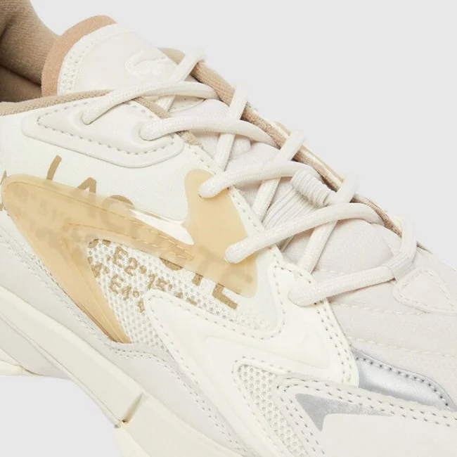 Zapatillas Lacoste Blancas y Beige...