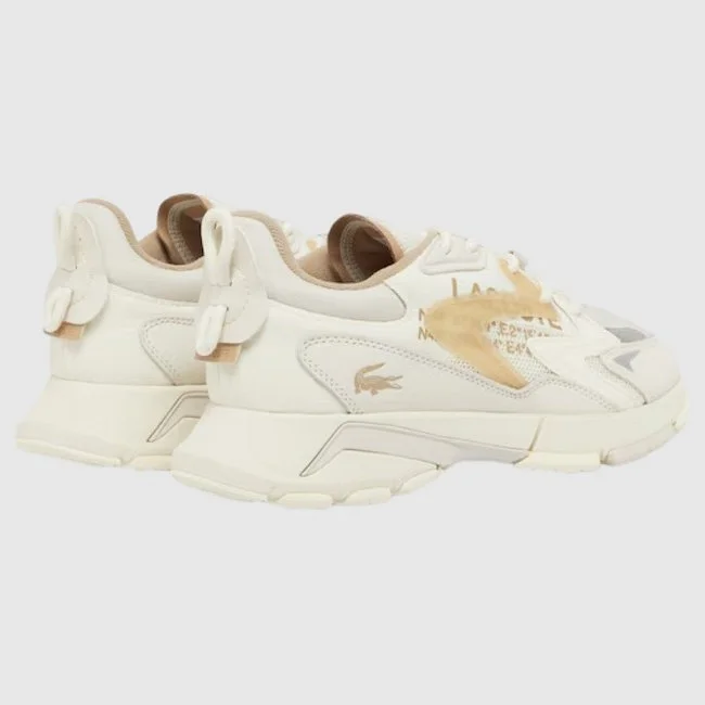 Zapatillas Lacoste Blancas y Beige...