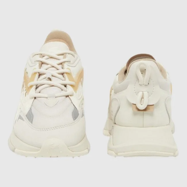 Zapatillas Lacoste Blancas y Beige...