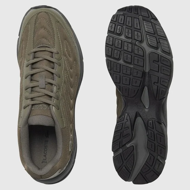 Zapatillas Lacoste Kaki y Gris Hombre