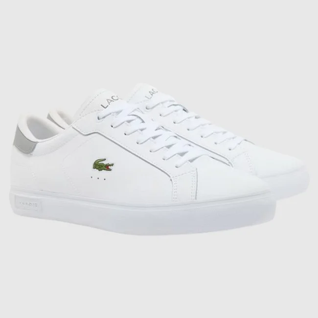 Zapatillas Lacoste Blancas y Grises...