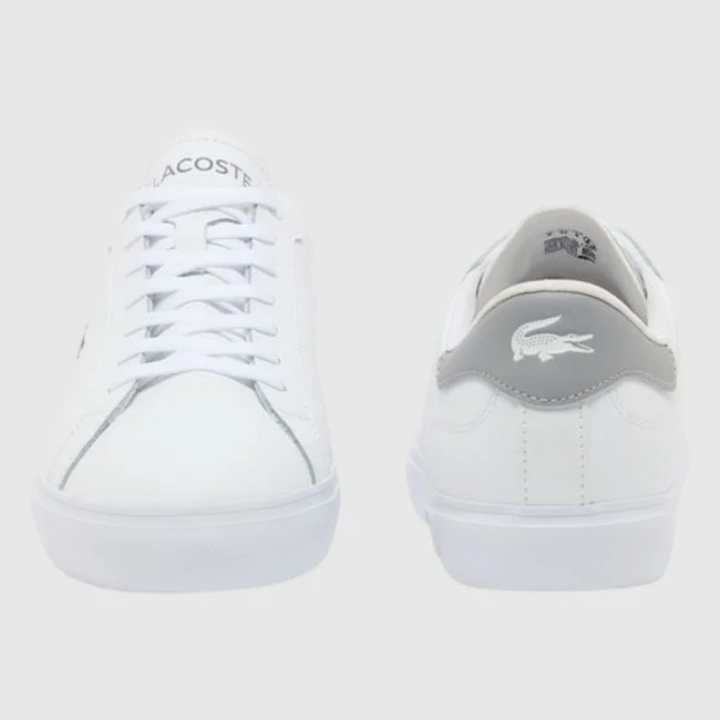 Zapatillas Lacoste Blancas y Grises...
