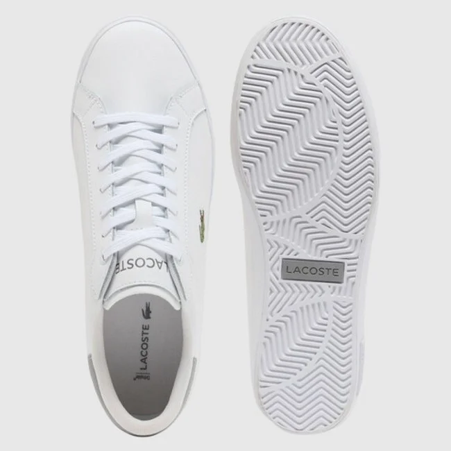 Zapatillas Lacoste Blancas y Grises...