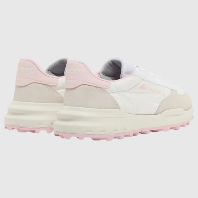 Zapatillas Lacoste Beige y Rosas Mujer