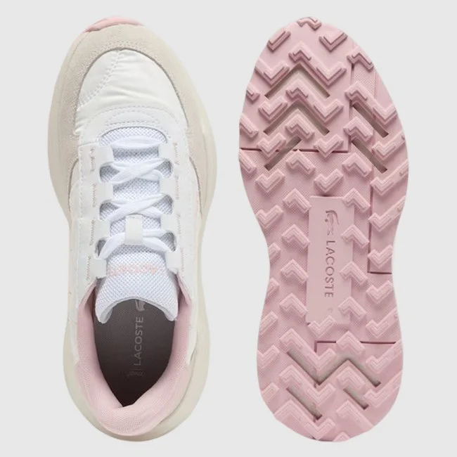 Zapatillas Lacoste Beige y Rosas Mujer