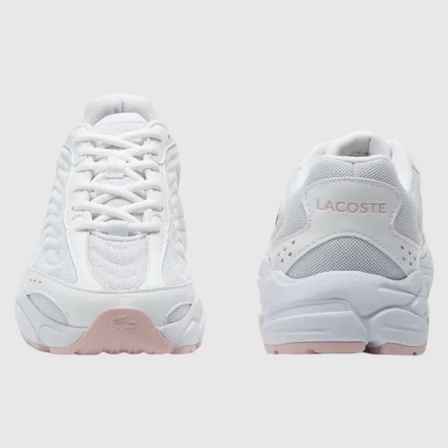 Zapatillas Lacoste Blancas y Rosas Mujer