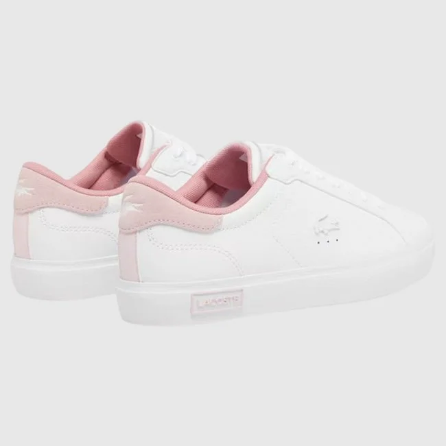 Zapatillas Lacoste Blancas y Rosas Mujer