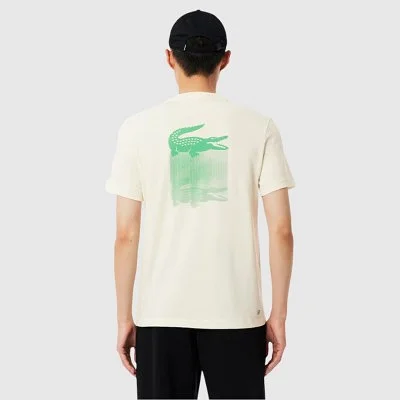 Camiseta Lacoste Beige Hombre 2