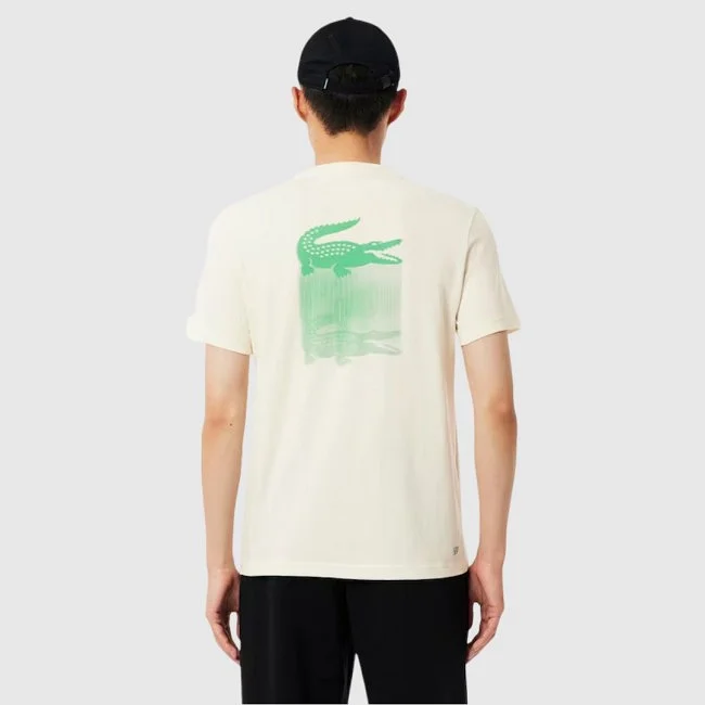 Camiseta Lacoste Beige Hombre