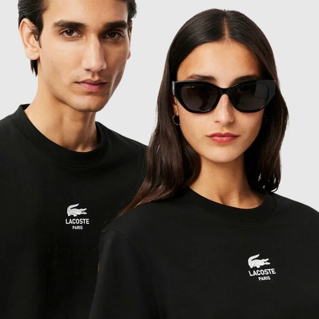 Camiseta Lacoste Negra