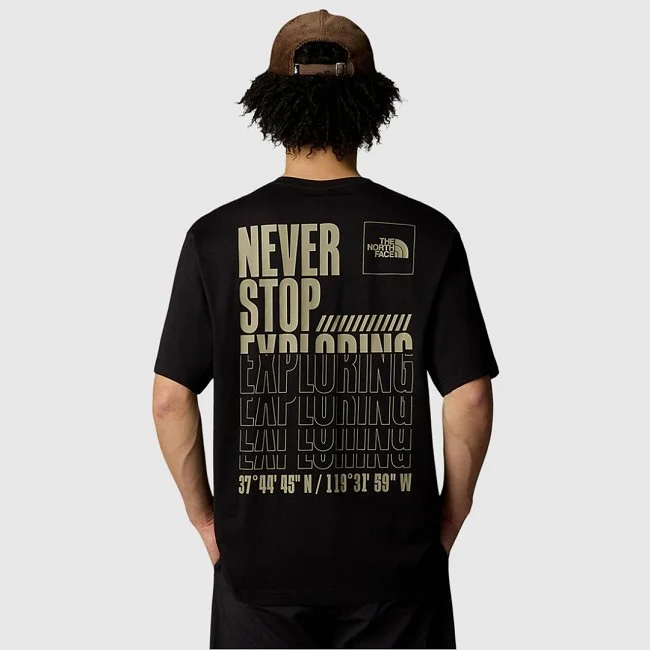 Camiseta The North Face Negra Hombre