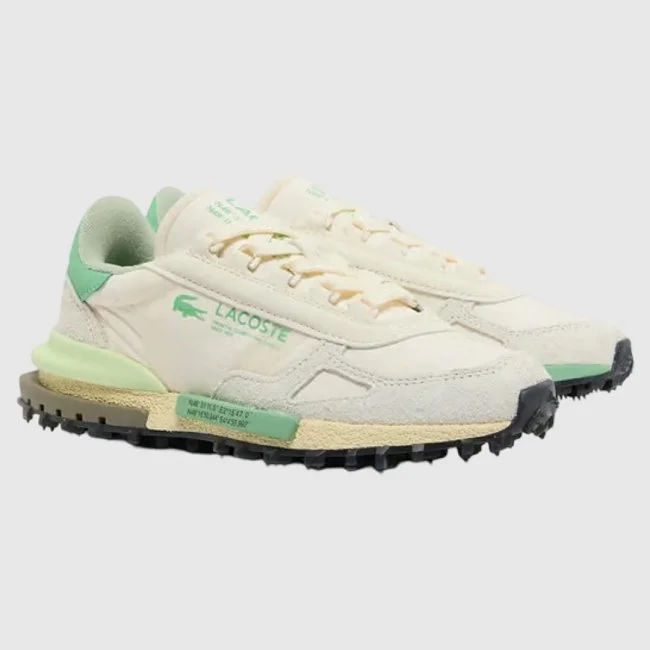 Zapatillas Lacoste Beige y Verdes Mujer