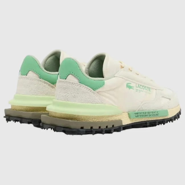 Zapatillas Lacoste Beige y Verdes Mujer