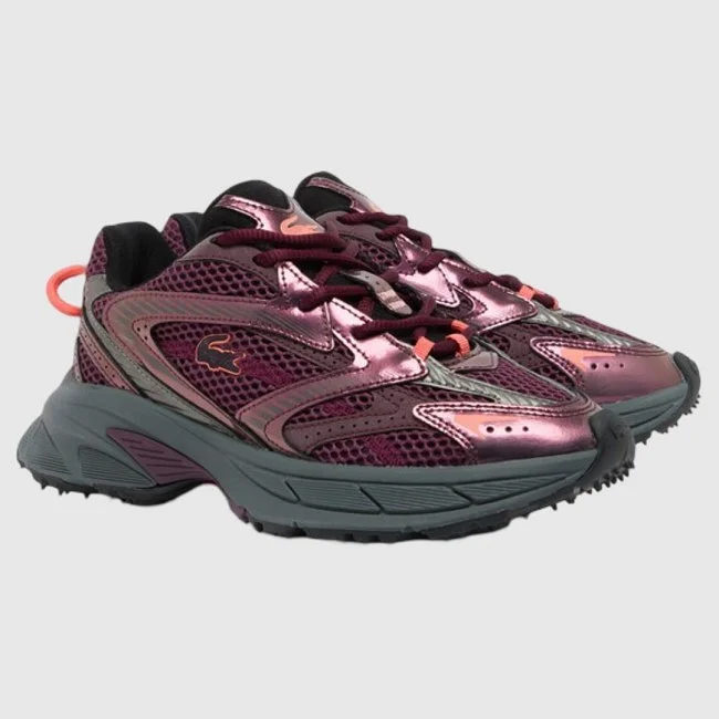 Zapatillas Lacoste Moradas y Grises...