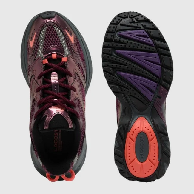 Zapatillas Lacoste Moradas y Grises...