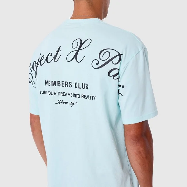 Camiseta Project x Paris Azul Hombre