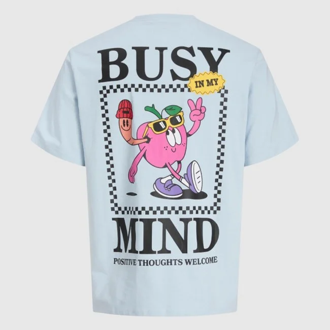 Camiseta Jack & Jones Azul Hombre