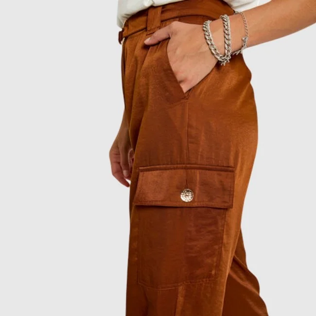 Pantalón Morgan Marrón Mujer