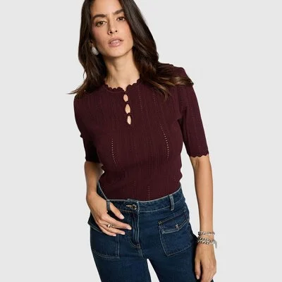 Camisa Morgan Morada Mujer