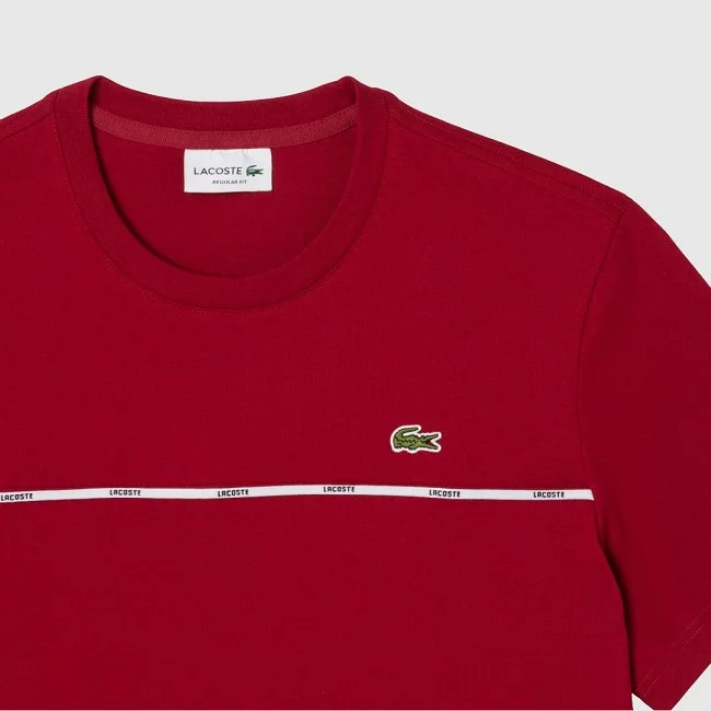 Camiseta Lacoste Burdeos Hombre