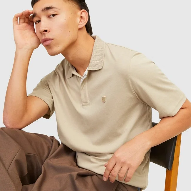 Polo Jack & Jones Beige Hombre