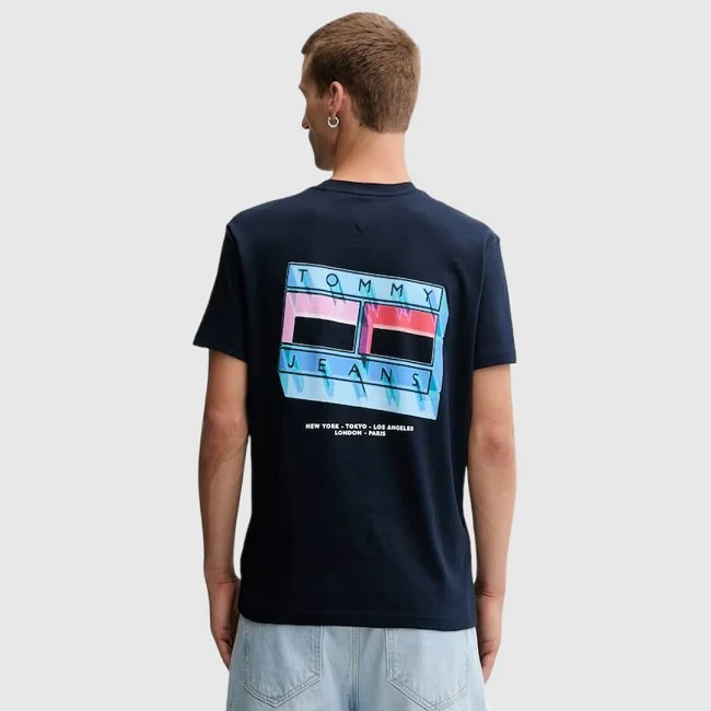 Camiseta Tommy Hilfiger Azul Marino...