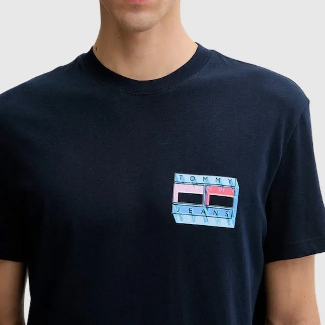 Camiseta Tommy Hilfiger Azul Marino...