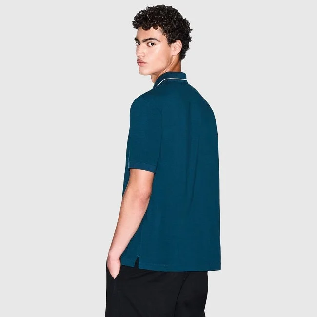 Polo Armani Exchange Azul Hombre