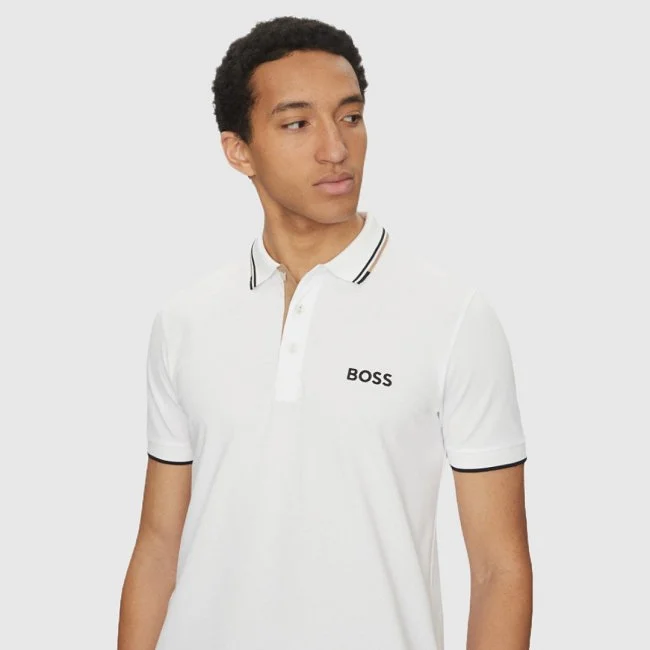 Polo Boss Blanco Hombre