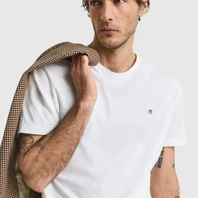 Camiseta GANT Blanca Hombre 2