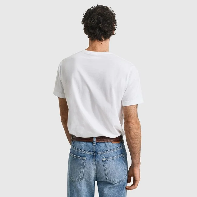 Camiseta GANT Blanca Hombre Camiseta GANT Blanca Hombre