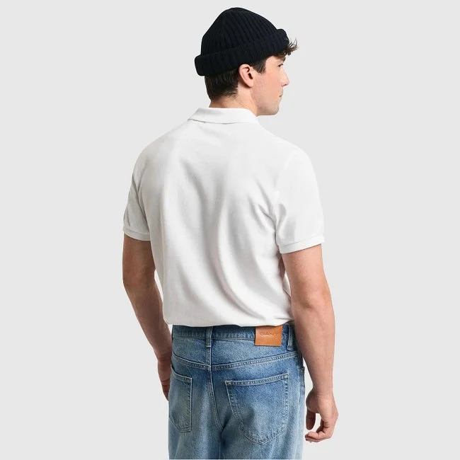 Polo GANT Blanco Hombre Polo GANT Blanco Hombre